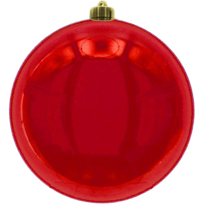 Різдвяні кулі вуличні ялинкові кулі, морозостійкі і атмосферостійкі (кулька діаметром 20 см - , червоний)