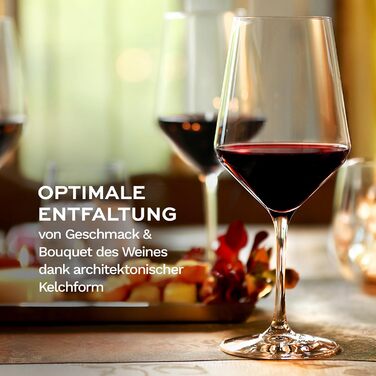 Бокали для червоного вина Stölzle Lausitz Revolution 6 шт, 490 мл - Кришталеві келихи для вина, міцні, для максимальної ароматизації