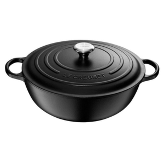 Матовий чорний казан, 32 см, La Marmite Le Creuset