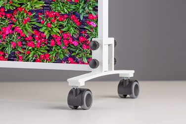 Інфрачервовий обігрівач Könighaus Standgerät - att: Економія енергії, швидкий нагрів (2 хвилини), термостат, мобільний, з дизайном (1200 Вт, квіти)