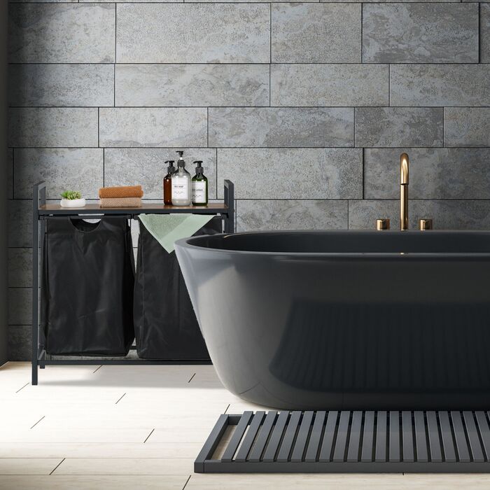 Сортувальник для білизни Relaxdays з полицею