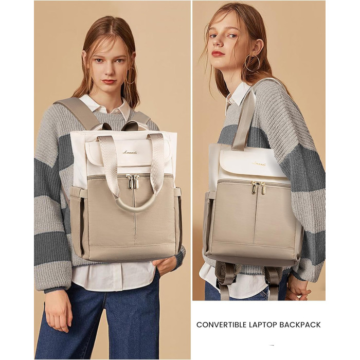 Жіночий рюкзак LOVEVOOK: компактний, водонепроникний, для ноутбука 15.6