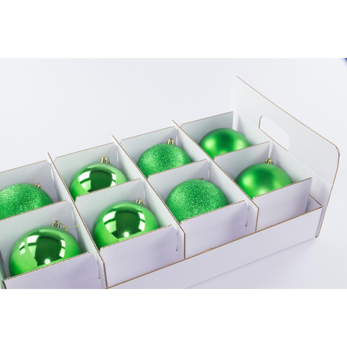 Коробка для новорічних кулі - ялинкових прикрас та декору (61 літр), червона