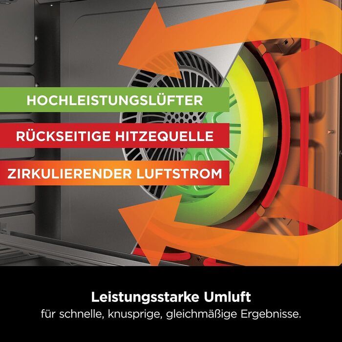 Ninja Foodi Міні-піч 8-в-1 SP101EU: Air Fry, Гриль, Випічка, та інше. Срібно-чорний колір