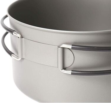 TOAKS Titan: Набір посуду для кемпінгу та хакінгів (1350мл) - сковорода, каструля, миска