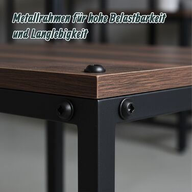 Relaxdays: Промисловий приліжкові столи з шухлядою та полицею