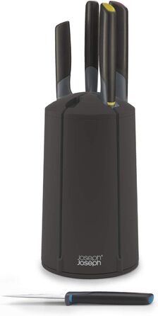 Набір ножів Joseph Joseph Elevate, 5 штук, поворотний, з японської сталі, чорний, багатобарвний