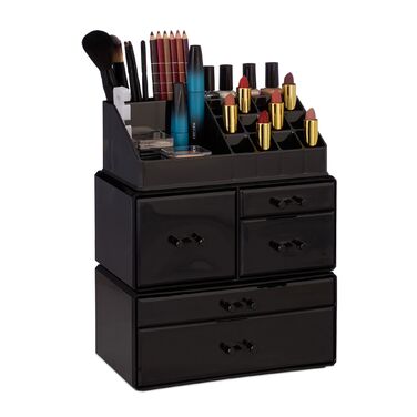 Органайзер для макіяжу Relaxdays з акрилу на 21 відділення