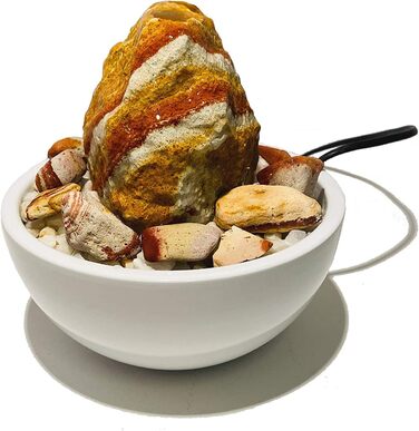 Фонтанчик для дому Zimmerbrunnen RS-01, справжній райдужний пісковик, маленький настільний фонтан (білий)