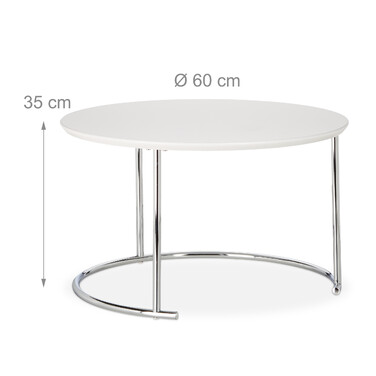 Relaxdays Side Table Набір з 2 гніздових столів