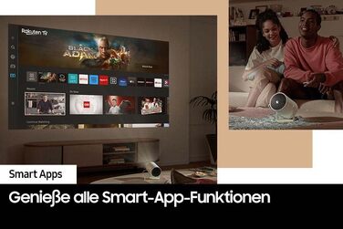 Samsung The Freestyle: Портативний LED-проектор Full HD HDR10 з автонастроюванням та 360° звуком (2023)