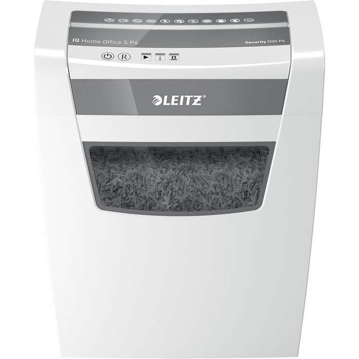 Шредер Leitz IQ Home Aktenvernichter: безпечний, тихий та компактний для дому та офісу, P4, 8 листів, білий
