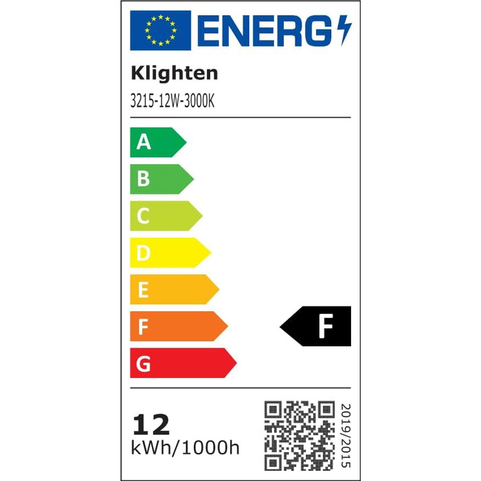 Світлодіодний настінний світильник Klighten 40см, 12Вт 850LM, Сучасний, Теплий 3000K, Чорний, Кімнатний