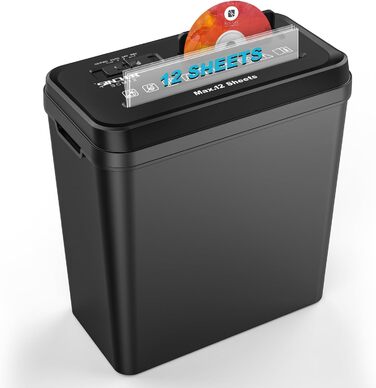 Шредер SINCHEREU для офісу та дому, 6 листів, P4, 11л кошик, знищення картки/CD, захист від перегріву