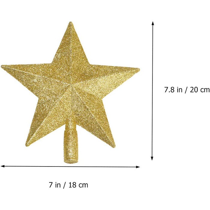 Ялинкова іграшка LUOEM зоряний блиск (золотий)