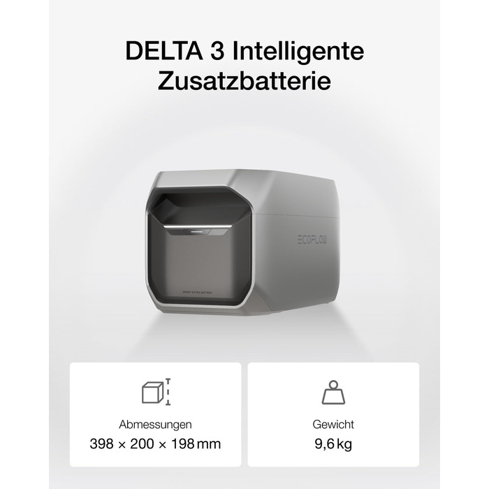 Портативна електростанція EcoFlow DELTA 3 Plus+EB: 1024 Wh, LiFePO4, 1800W (3600W пік), сонячний генератор для резервного живлення та кемпінгу