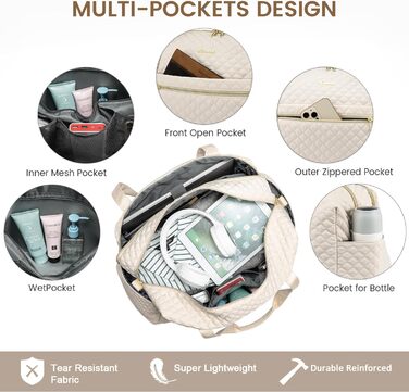 Спортивна сумка LOVEVOOK для жінок з відділенням для ноутбука, 35L - подорожі, спортзал, клініка