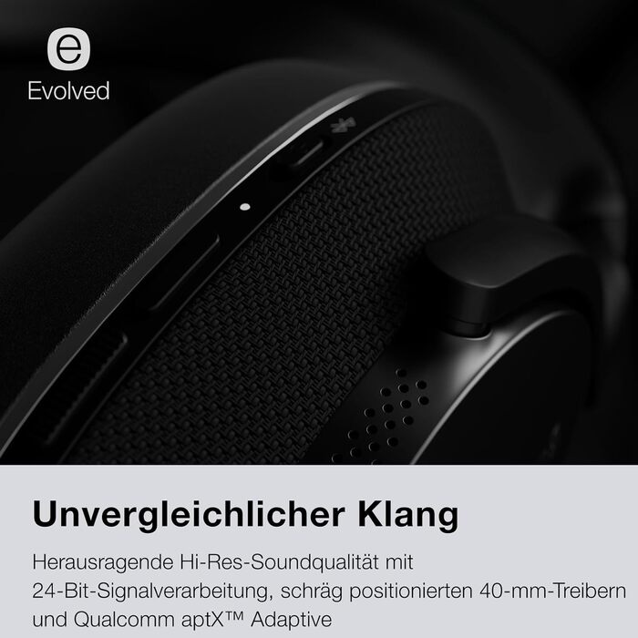 Накладні навушники Bowers & Wilkins PX7 S2e, ANC, бездротові, aptX Adaptive, 30 годин, Антрацит/Рубіновий червоний