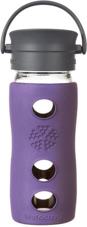 Скляна пляшка для води Lifefactory Caf Collection 350 мл, (фіолетова)