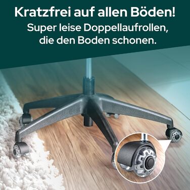 Офісний стілець SCHEKKA® Ергономічний - Індивідуально регульований, з підтримкою попереку, 3D підлокітники та дихаюча сітка - Макс. 150 кг (Без підголовника, Чорний/Червоний)
