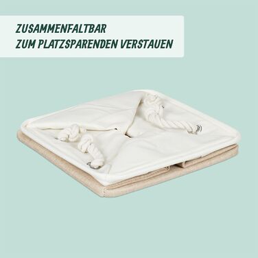 Набір з 4 кошиків для зберігання Relaxdays з льону