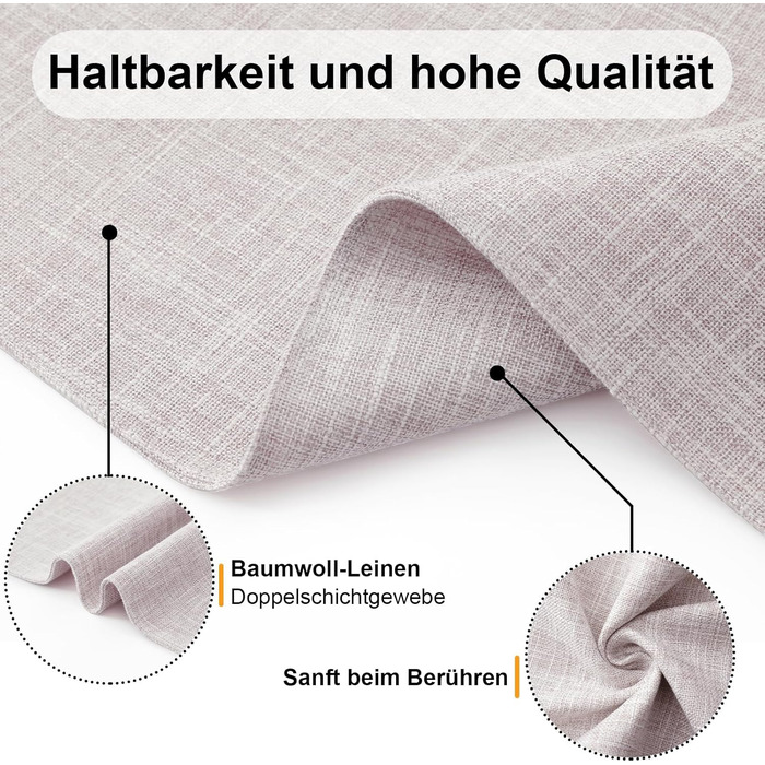 Набір тканинних серветок Homaxy 6 шт., бежеві, миючі, стійкі до нагрівання, антиковзаючі, двосторонні
