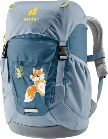 Дитячий рюкзак deuter Unisex Kids Forest Fox 14 л (1 упаковка) (арктично-сланцевий, 14 довгий, комплект з рюкзаком для дитячого садка, куркумою)