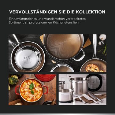 Набір сковорідок MasterPRO GIRO 2 шт. (20см & 24см) з антипригарним покриттям ILAG, нержавіюча сталь, для індукції та духовки, без PFAS/PFOA/PTFE