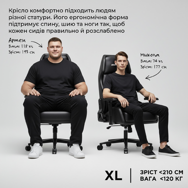 Крісло ігрове Anda Seat X1 Gaming Sofa Black PVC