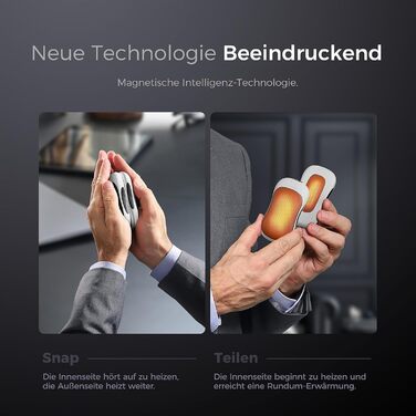 Електричні грілки для рук OCOOPA UT3 PRO 2 шт., 10000mAh, USB Powerbank, багаторазові, 4 режими нагріву, до 58°C, для чоловіків, ідеально для гольфу, полювання та кемпінгу, чорний