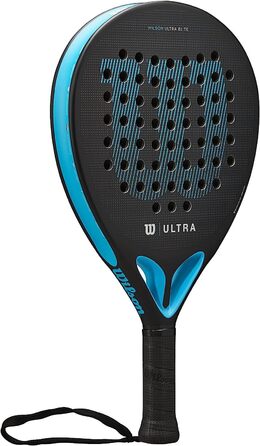 Ракетка для падел-ракетки Wilson Ultra Elite V2, Скловолокно / Єва, 361 г, Чорний / синій, WR066911U2