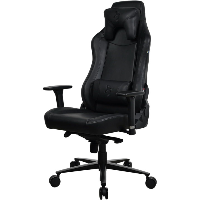 Ігровий та офісний крісло Arozzi Torretta Premium SoftFabric™ з регульованими підлокітниками, високою спинкою та подушками - Чорний