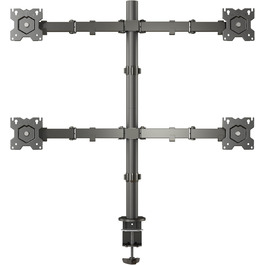 Кріплення для моніторів ONKRON D421E-B (4 монітори, 13-32 дюйми, до 8 кг, VESA 75x75-100x100)