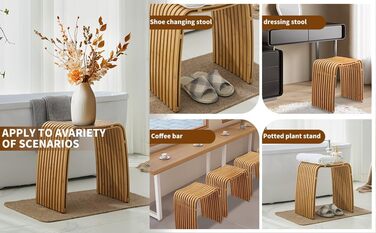 Пуф Bambushocker: багатофункціональний, без монтажу, для ванної, вітальні, спальні, робочого кабінету, їдальні