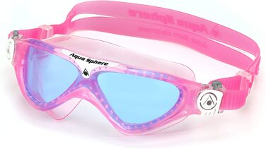 Маска для плавання Aqua Sphere Vista для юніорів / окуляри рожевий білий / Синє скло