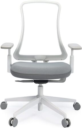 Офісний стілець ProtoArc Flexer ергономічний з регулюванням глибини сидіння, чорний. Сітчаста спинка, контурне сидіння для дому та офісу. Легкий монтаж.