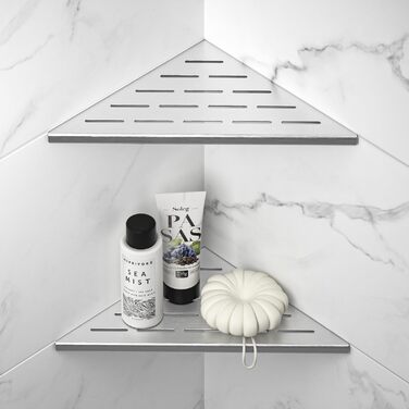 Поличка для душу Eck, нержавіюча сталь 304, для кахельної стіни, вбудована поличка для ремонту ванної кімнати, 2 шт., 254 мм, матова поверхня