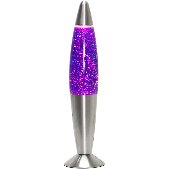 Лава-лампочка фіолетова TIMMY з перемикачем настрою вкл. лампочку E14 36см маленька мерехтлива лампа вітальня