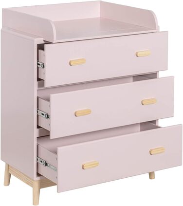 Комод з пеленальним столиком Rebecca Mobili, Aqua Grün Braun, 100 x 80 x 42 см, Kiefern MDF, артикул RE6985