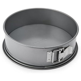 Форма для випічки KitchenAid Springform, алюмінієва з антипригарним покриттям, срібна, 25.4 см