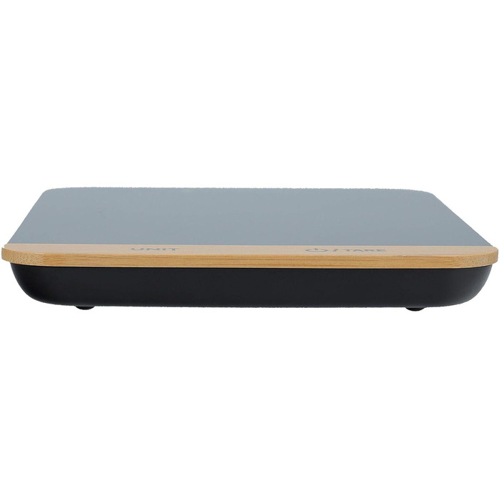 Компактні цифрові кухонні ваги MasterClass з подарунковою коробкою, пластикові/бамбукові, чорні, 22 x 16 см, місткість 5 кг, з функцією TARA