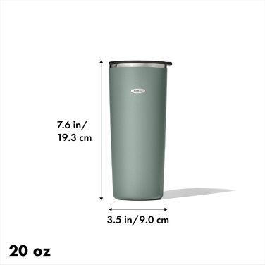 Термокружка OXO Strive з кришкою-ковзавкою, 473 мл, Jade (590 г)