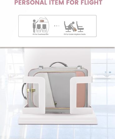 LOVEVOOK Рюкзак для ручної поклажі, жіночий/чоловічий, 40L, водонепроникний, з відділенням для взуття, 17 дюймів для ноутбука, сірий+рожевий+бежевий