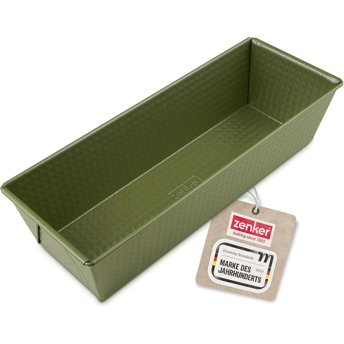 Форма для випікання Zenker Kastenform Green Vision, 30 см – преміум якість, нержавіюча сталь, антипригарне покриття, для кексів, Made in Germany