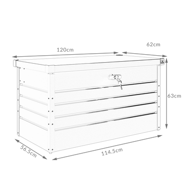 Металева опорна коробка Anthracite 385L