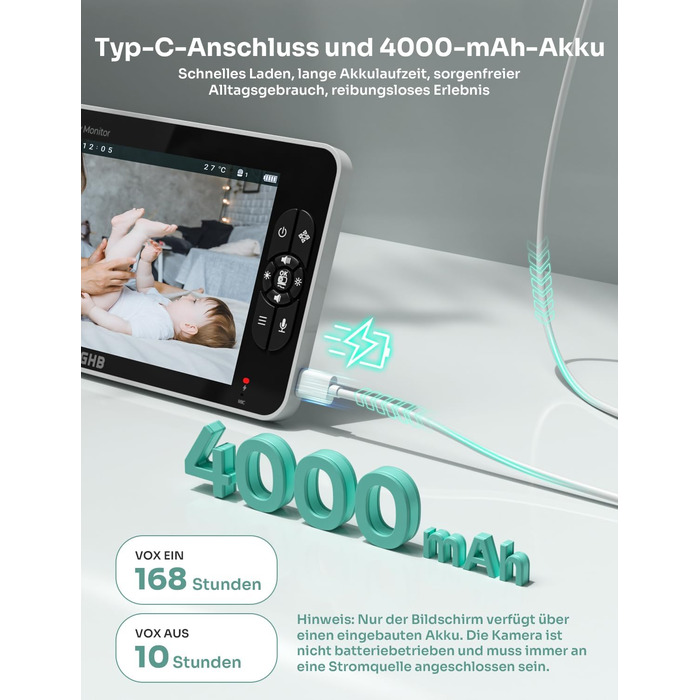 Відеоняня GHB з камерою 7