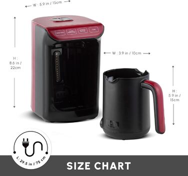 Кавомашина KARACA Hatır Roast для приготування турецького кави, рожеве золото, 5 чашок, 535W, з системою попередження, рожевий