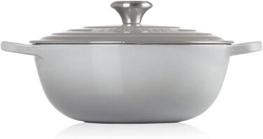 Каструля Le Creuset Marmite Signature 26 см, перламутрово-сіра, чавунна
