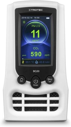 Монітор якості повітря та вимірювач частинок Trotec BQ30 CO2 Ampel - вимірювання CO2 та PM2.5