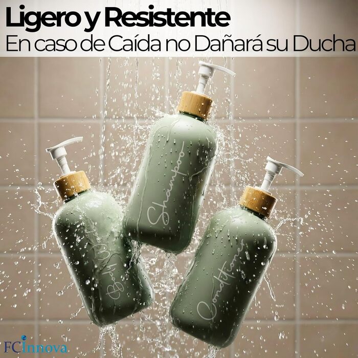 Набір дозаторів для мила в ванну кімнату, матовий чорний, 500 мл, 3 шт. для гелю та шампуню, з воронкою для наповнення